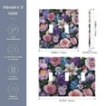 thumbnail image 2 of Yayeee Toggle Light Switch Wall Plate 3-Gang 6.37"x4.48" Decorative Outlet Cover, Pink and Purple Flowers, 2 of 7