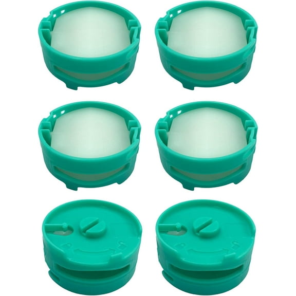6 Pack 1541FC3000 Odor Neutralizer Technology Vacuum Replacement Cartridges Compatible with Shark AZ3000 AZ3002 HZ3000 HZ3002 IZ862H IZ562H ZD550 Vacuum Cleaner & Air Purifier, Teal, Original