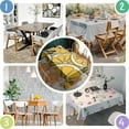 thumbnail image 5 of Lemon Summer Fruit Tablecloth,Wipeable Polyester Table Cover for Rectangle Tables,Foldable Tablecloth Cute Tablecloths for Dining Room Camping Indoor Outdoor, 5 of 6