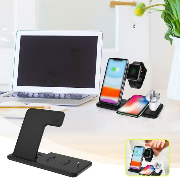 onlyliua Liquidación de Rebajas de Hoy Cargador Inalámbrico Multifuncional de 15 W, Carga Rápida, Plegable, para Teléfono Móvil, Auriculares, Reloj, Soporte Universal, Carga Inalámbrica