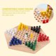 thumbnail image 4 of Wooden Checkers, Colorful Indoor/Outdoor Checkers Set for Kids Educational Board Game Chinese Checkers Classic Halma Chinese Checkers Strategy Family, 4 of 5