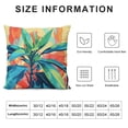 thumbnail image 5 of Acheng Palm Leaves with Lush Branches and Leaves Tropical Jungle Palm Leaves Short Plush Pillowcase 1 Piece White, 5 of 5