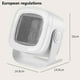 thumbnail image 2 of Ventilador de escritorio para calefactor de espacio pequeño, oscilación de gran angular de 90° dontodent Kuyhfg Sin marca, 2 of 5