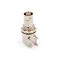 thumbnail image 3 of Queilt BNC Connector 50 Ohm BNC Female Bulkhead Solder PCB Mount Right Angle Connector Low Loss RF Coaxial Adapter for RF Module CCTV Broadcast Application (5 Pcs), 3 of 3