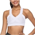 thumbnail image 1 of Yuyuzo Sports Bras for Women High Support Seamless Wireless Racerback Running Comfy Active Crop Tank Tops, 1 of 7