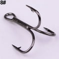 thumbnail image 5 of Opolski 100Pcs High Carbon Steel Treble Hooks 7 Size 2/4/6/8/10/12 Fishhook Tackle, 5 of 8
