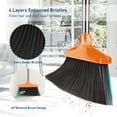 thumbnail image 3 of FGY Broom and Dustpan Set with Removable Handle for Indoor and Pet (Black&Orange), 3 of 8