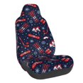 thumbnail image 1 of Wukai Winter Sports Fun Pattern Full Set Car Seat Covers with Soft Padding Universal Auto Front Seats Protector and Cushion Mat, 1 of 5