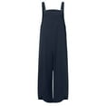thumbnail image 4 of HUPOM Chino Pants For Women Women Capri Pants Knicker High Waist Rise Ankle Straight-Leg Blue 3XL, 4 of 4