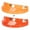 Orange, variant on Anti-UV 3 Snap-Button Visor Shield Lens Visor Flip Up Wind Shield for Open Face