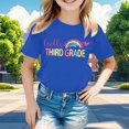 thumbnail image 4 of Boys & Girls Crew Neck Short Sleeve T-Shirts,Comfortable Breathable Casual Tops for Daily Back-to-School Outfits, 4 of 4