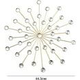 thumbnail image 4 of Wall Decor Bling 3D,Wall Art Hanging Rhinestone Decor,Home Decorative for Living Room, Home, Bedroom,Kitchen, Gold White, Diameter 44.5cm, 4 of 15