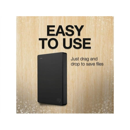 Seagate - 2TB External USB 3.0 Portable Hard Drive with Rescue Data Recovery Services - Black