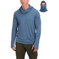 thumbnail image 4 of Qingpeng Men's Hooded Sun Protection Cotton T Shirts Long Sleeve Shirts, 4 of 8