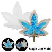 Willstar Maple Leaf Ashtray Mold Epoxy Resin Casting Silicone Mould Jewelry Making Tool