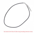 thumbnail image 3 of Ruiboury 100pcs Black Wax Leather Cord Necklace Rope Chain Clasp String Thread Cable Jewelry Making Accessories, 3 of 5