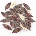 thumbnail image 1 of Leaves Design Wooden Buttons For Craft Sewing Scrapbooking Diy Clothes Decor Accessory High Quality (colourful50pcs), 1 of 5