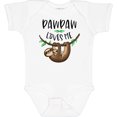 thumbnail image 3 of Inktastic Pawpaw Loves Me Cute Sloth and Baby Boys or Girls Baby Bodysuit, 3 of 5