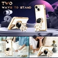 thumbnail image 3 of for iPhone 13 Mini Case Astronaut Cute for Women Girls Girly Unique White Phone Cases with Astronaut Hidden Stand Kickstand 6D Design Cover for iPhone 13Mini 5.4 inch, 3 of 11