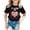 shirts 81#Black, variant on WAYUTE Girls Short Sleeve T Shirt Round Neck Graphic Tee for Kids Youth Trendy Lightweight Casual Outdoor