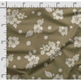 thumbnail image 2 of Soimoi Floral Print, Silk Fabric, Decor Sewing Fabric by The Yard 42 Inch Wide,Decorative Fabric for Shirts Suits Ties, Olive Green, 2 of 5