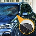 thumbnail image 3 of Qxltty Golden Winged Crow Pattern Car Windshield Sunshades Foldable UV Rays Sun Visor Protector Keep Your Vehicle Cool 55×27.6in, 3 of 8