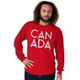 thumbnail image 5 of Canada Maple Leaf Flag Patriotic Long Sleeve TShirt Men Women Brisco Brands S, 5 of 5
