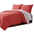 thumbnail image 3 of Sonoma Full Queen Coral Rust Reversible Quilt - Soft Cotton Coverlet, 3 of 3