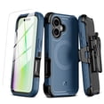 thumbnail image 1 of Funda Case MYBAT Maverick Mag clip para iPhone 17 - Azul con mica, 1 of 10