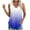 Blue1, variant on AherBiu Beach Tops for Women Eyelet Vacation Tank Tops V Neck Sleeveless Gradient Color Cami Shirts