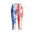 thumbnail image 4 of 4th of July Leggings for Women Capri Leggings for Women Leggings for Women Yoga Pants Women Summer High Waisted Printing Capris Matching Slim Fitting Yoga Gym Pants, 4 of 5