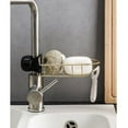 thumbnail image 6 of Earth Tones Pearlescent Bracket Sponge Organizer Adjustable Holder over The Faucet, 6 of 6