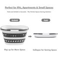 thumbnail image 2 of 2 Packs Collapsible Bucket with Handles 4.2 Gallon Foldable Laundry Basket Pop up Mop Bucket Heavy Duty Collapse Basket and Bucket Small Portable Organizer for Space-Saving Storage, 2 of 8