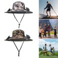 thumbnail image 4 of Soumake Camouflage Solar Fan Hat Wide Brim Uv Dual Cooling Fan Fishing Hat Usb Rechargeable Summer Men Women Outdoor Hiking Sun Hat, 4 of 8