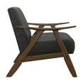 thumbnail image 2 of Lexicon Damala Mid-Century Fabric Upholstered Accent Chair in Dark Gray, 2 of 5