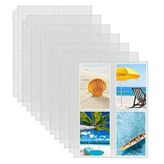 Dunwell Photo Album Refill Pages - (4x6 Mixed Format, 25 Pack) for 150 Photos, 3-Ring Binder Photo Pockets, Each Photo Page Holds Six 4 x 6 Pictures