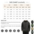 thumbnail image 3 of WTOBBY Men's Workwear Waterproof Hooded Jacket, Loose Fit Zip Pocket Warm Coat, Long Sleeve Outdoor Casual Wear for Fishing and Hiking,Khaki L, 3 of 6