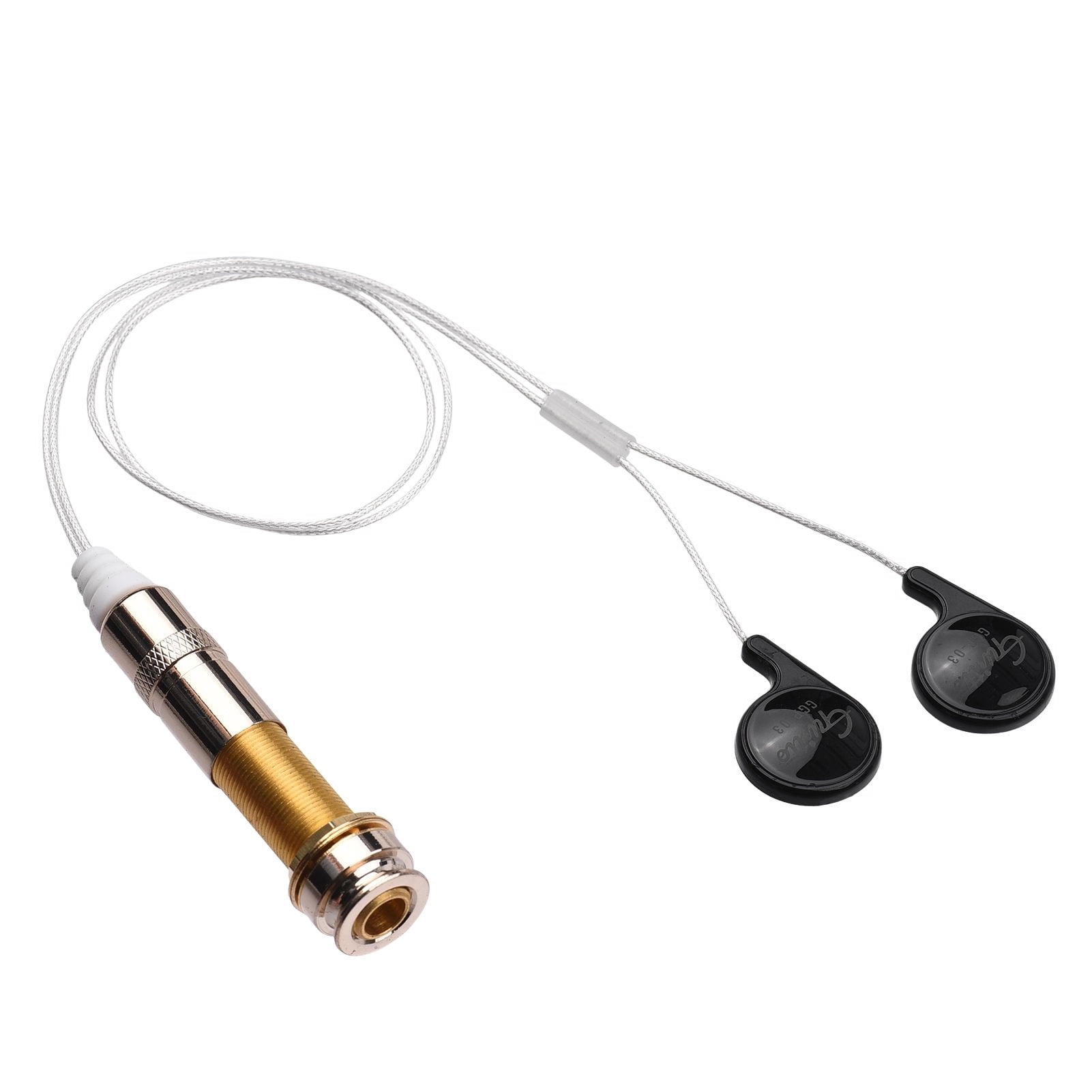 Micro Piézo Clip Pour Guitare Acoustique, Violon - Sortie 6,35 Mm - Câble 3 M - Fixation Facile, Son Clair - Marque Alomejor