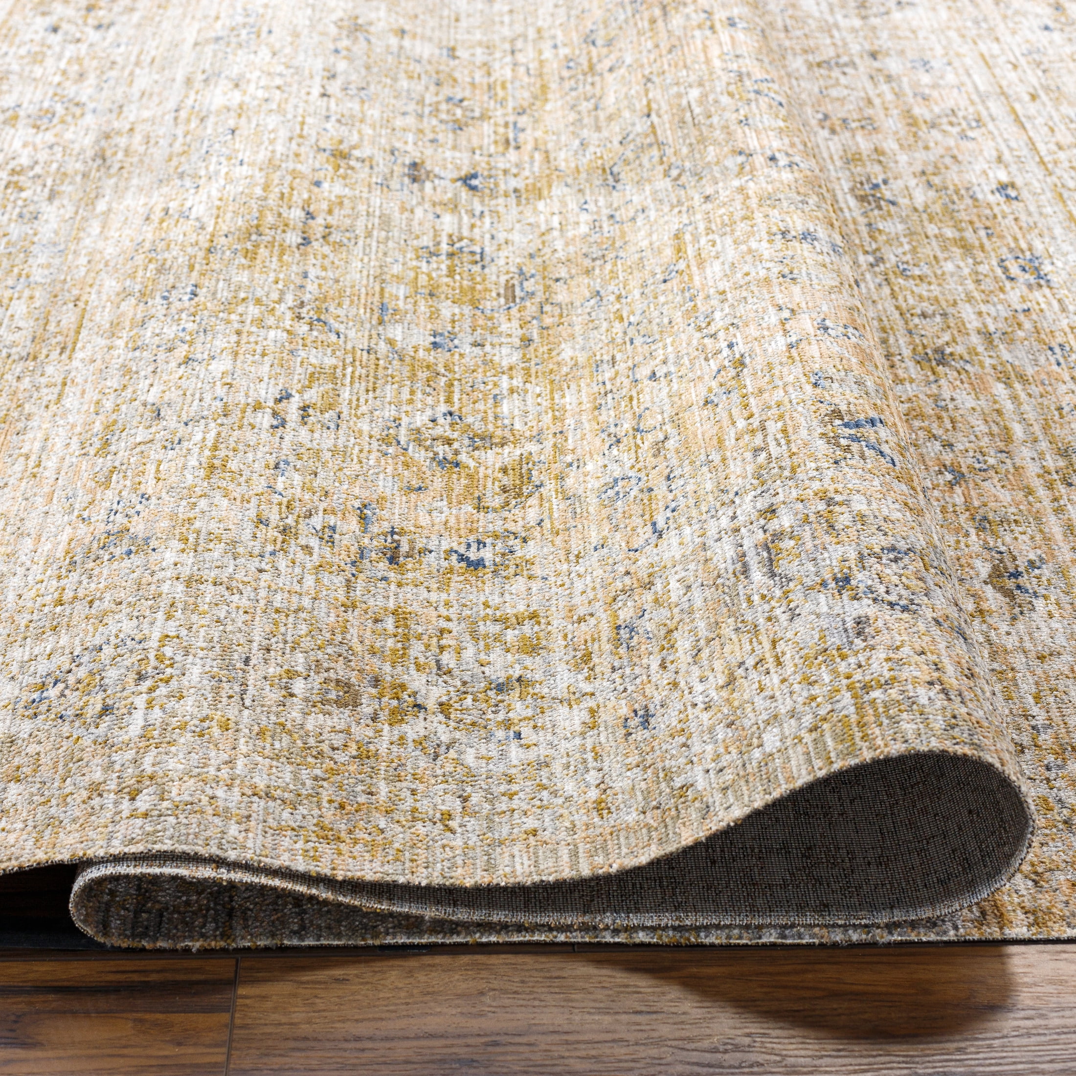 Livabliss x Becki Owens Ren Damask Washable Area Rug ,9' x 13'1",Distressed Brown