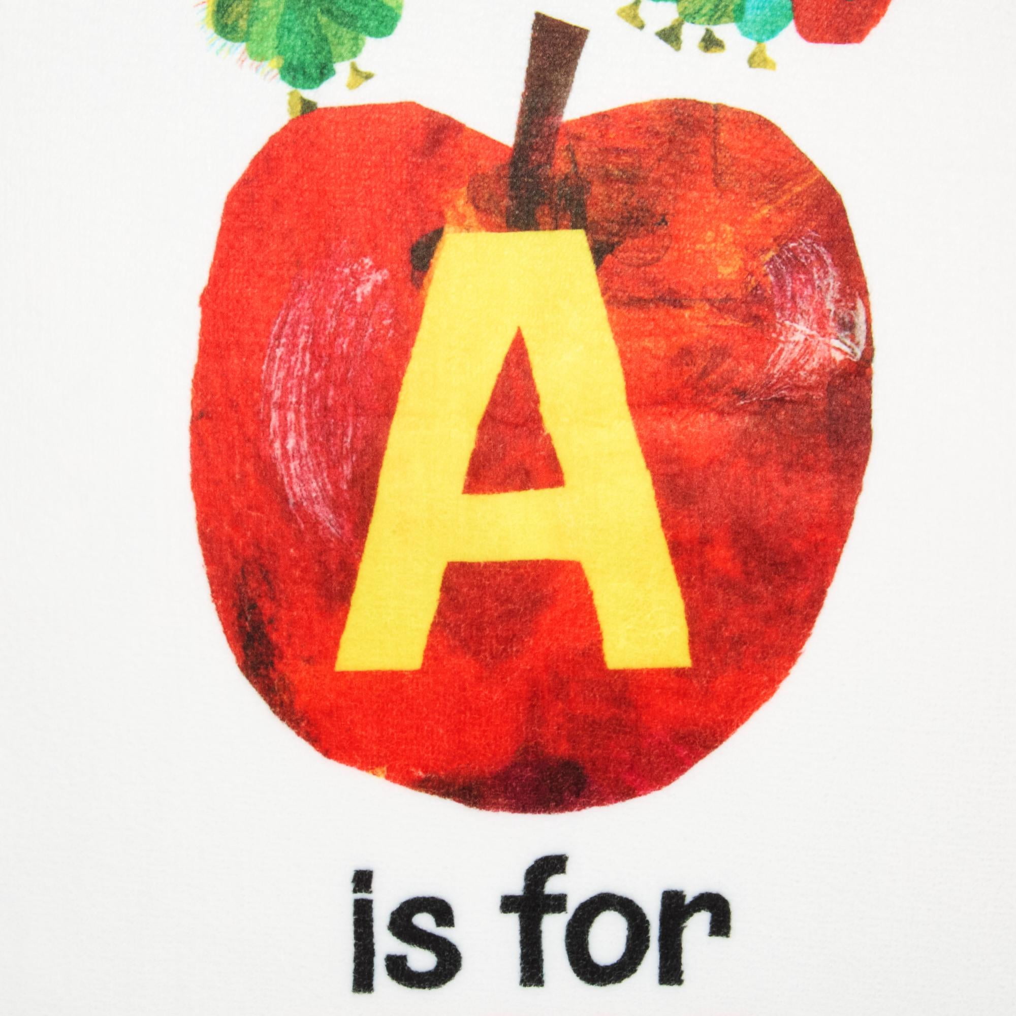 Eric Carle Washable A is for Apple Toddler Pillow, Multicolored, 18"x18"