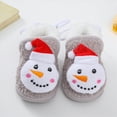 thumbnail image 2 of HCNTES Kids Toddler Slippers Baby Girls Boys Cute Design House Shoes Non Slip Warm Soft Fall Winter Fuzzy Indoor Slipper(A01-Grey,5.5), 2 of 8