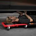 thumbnail image 3 of JWRWEFA 44" Mechanic Garage Creeper, 300 lbs Capacity Automotive Rolling Creeper with Adjustable Headrest, 6 Swivel Casters & Side Tool Trays, 3 of 12