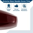 thumbnail image 5 of Unique Bargains No.51217396544 Exterior Door Handle Cover Trim for BMW X1 X2 X5 F15 X6 F16 2014-2019 Door Handle Cover 1 Pcs Wine Red, 5 of 7