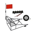 thumbnail image 2 of Cubo trasero jaula antivuelco estante Control remoto 1:10 simulación actualización neumático techo lámpara conjunto modificación piezas Kits de construcción modelo Estante negro Bandera roja Vogacara FN010314-04B, 2 of 6