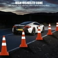 thumbnail image 2 of Traffic Safety Cones,Multi Purpose Cones with Reflective Collar for Road Safety,PVC Safety Cones,Orange Cones for Driving Training,Parking Lots,Construction,Sports,Caution, 2 of 9