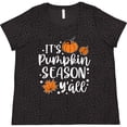 thumbnail image 3 of Inktastic Thanksgiving It's Pumpkin Season Y'all with Fall Leaves Women's Plus Size T-Shirt, 3 of 5