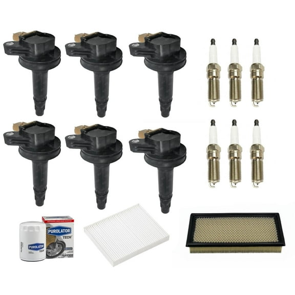 Direct Ignition Coils Platinum Spark Plugs for 13-19 Ford Explorer 3.5L Turbo