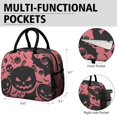 thumbnail image 6 of Womens Halloween Pink Spooky Pumpkins and Bats Lunch Box for Work,Insulated Lunch Bag for Women,Loncheras Para Mujer,Leakproof Adult Lunch Bag for Work,Beach,Travel,Picnic,Camping, 6 of 7