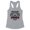 Heather Grey, variant on Tiger Bride Tank Top Fitted Racerback Women's Large White