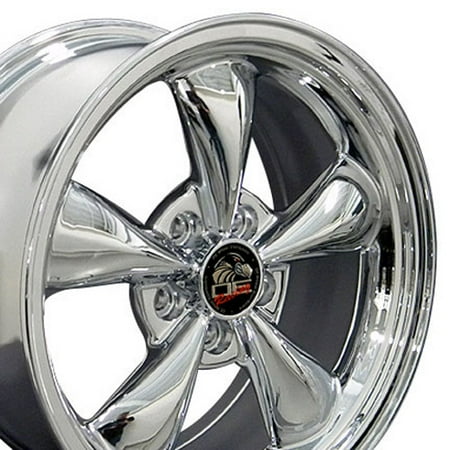 - OE Wheels 17 Inch Fits Ford Mustang 1994-2004 Bullitt Style FR01 Chrome 17x9/17x8 Rim Hollander 3448 SET